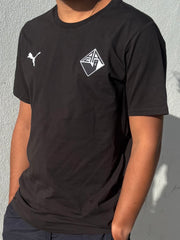 T-shirt Algodão Preta | Puma 25/26
